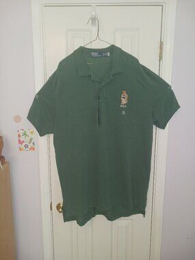 NWT Polo Ralph Lauren Polo Bear Mesh Polo - Green - XL
